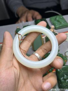 24【和田玉】羊脂白玉手镯